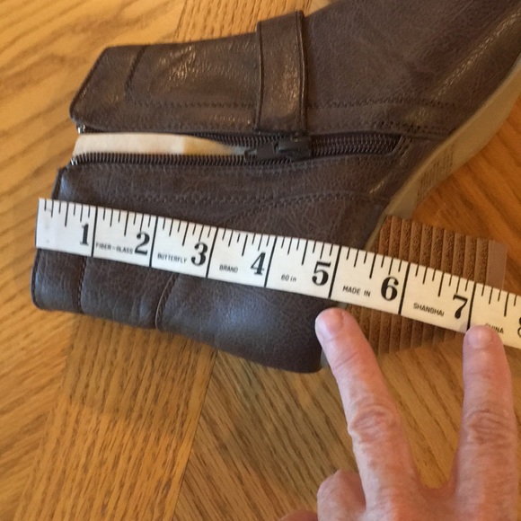 Brown Faux Leather Booties - Picture 8 of 8